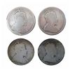 Image 2 : 25 cents 1902 & 1902H, 1903 & 1904 in low grade (AG3 to G-4). Lot of 4 coins.