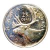 Image 2 : 25 cents 1947 ICCS SP-64; Maple Leaf. Pretty toning and incredible lustre.