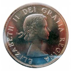 Silver dollar 1960 ICCS PL-66.