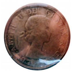 Silver dollar 1964 ICCS MS-62; Missing Dot.