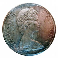 Silver dollar 1966 ICCS MS-64; Large Beads.