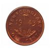 Image 2 : Newfoundland 1 cent 1943C ICCS MS-63; Red.