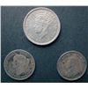 Image 1 : Newfoundland 5 cents 1870 G-4, 1917C EF-40 and 10 cents 1938 VF-20. Lot of 3 coins.