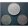 Image 2 : Newfoundland 5 cents 1870 G-4, 1917C EF-40 and 10 cents 1938 VF-20. Lot of 3 coins.