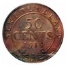 Image 2 : Newfoundland 50 cents 1919C ICCS AU-58.
