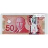 Image 1 : Bank of Canada; 50 dollars 2012 BC-72Aa Macklem Carney AHZ9345748 in Gem UNC-65, insert note with ra