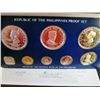 Image 2 : Philippines; 1975 Proof Set minted by Franklin Mint, 8 coins 25 & 50 Piso are silver. With case, sle