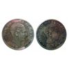 Image 3 : Spain;  1877, 1879 10 centimos and 1882 una pesetas.  Three coins VF+.