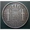 Image 2 : Spain; 20 Reales 1850 VF-20 with 6 pointed star mint mark, KM #593,2.