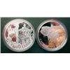 Image 1 : RCM Lot; Cased Silver Dollar 1992 Proof Stagecoach & 2002 Golden Jubilee. Lot of 2 coins.