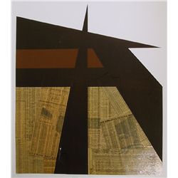 Ray Elman, Paper Foundations, Serigraph with Collage