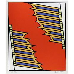 Nicholas Krushenick, Silver Liner, Serigraph