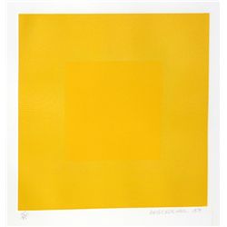 Richard Anuszkiewicz, Spring Suite (Yellow with Yellow), Intaglio Aquatint Etching