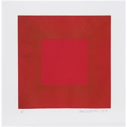 Richard Anuszkiewicz, Summer Suite (Red with Gold 2), Intaglio Aquatint Etching