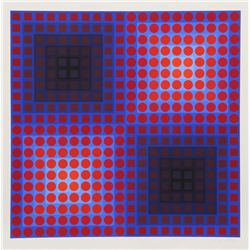 Victor Vasarely, untitled from Permutations, Serigraph