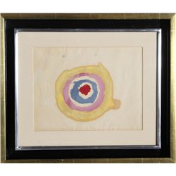 Kenneth Noland, Target, Watercolor