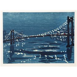 Richard Bosman, Bridges 3, Woodcut