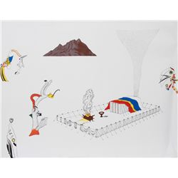 Colin Lanceley, Mourning and Melancholia, Lithograph