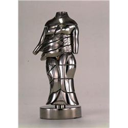 Miguel Berrocal, Mini-Cariatide, Nickel Plated 26 Element Puzzle Sculpture
