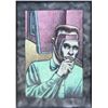 Image 1 : Steven Hall, Man in Mask, Pastel Drawing