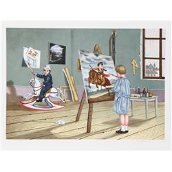Tito Salomoni, Long Prophecy, Lithograph