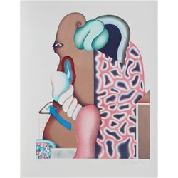 Jorg Reme, Surrealist Portrait I, Lithograph