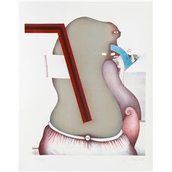 Jorg Reme, Surrealist Portrait II, Lithograph