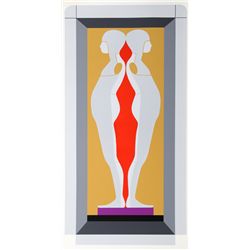 Ernest Tino Trova, Four Foot Falling Man, Silkscreen