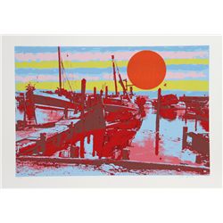 Max Epstein, Freeport Fishing Boats, Serigraph