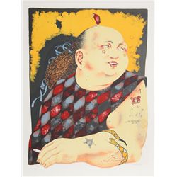 Dennis Geden, Tattoo Harlequin from the Limestoned Portfolio, Lithograph