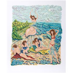 Rochelle Steiner, Painting with Sand, Lithograph