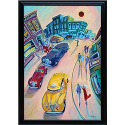 R.J. Hohimer, Taxi, Oil Painting