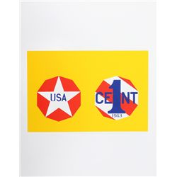 Robert Indiana, The New Glory Penny, Serigraph