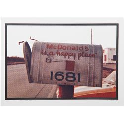 Larry Stark, I - Mailbox from One Culture Under God, Photo Screenprint