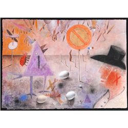 Teodulo Romulo, Acrylic and Mixed Media Painting