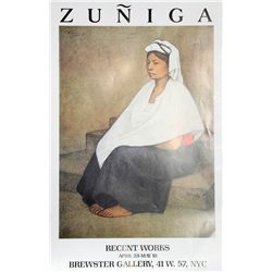 Francisco Zuniga, Exhibition Poster ca. 1986