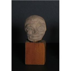 Pre-Columbian Teotihuacan or Huastec - Terra Cotta Head Fragment