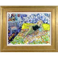 Dimitrie Berea, Odalisque, Oil Painting