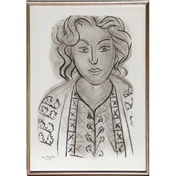 Henri Matisse, Portrait 2 from Verve Vol. II Magazine No. 5/6, Lithograph