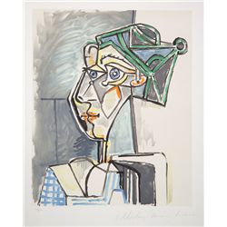 Pablo Picasso, Tete de Femme au Chignon, Lithograph