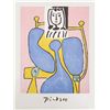 Image 1 : Pablo Picasso, Femme Assise a la Robe Bleue, Lithograph