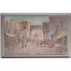 Image 1 : A. Colluci, Street Scene, Oil Painting