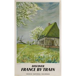 Tsuguharo Foujita, France by Train, Normandy, Poster