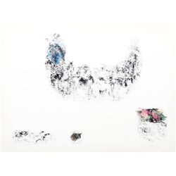 Lebadang, Horses - Variation 12 (Blue, Pink and Green), Lithograph