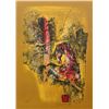 Image 1 : Lebadang, Red Stallion and Tree, Lithograph with Intaglio Etching