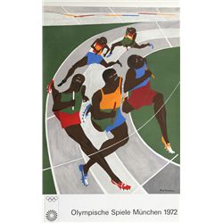 Jacob Lawrence, Olympische Spiele Muenchen (The Runners), Poster