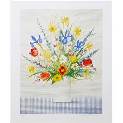 Mary Faulconer, Spring Bouquet, Lithograph