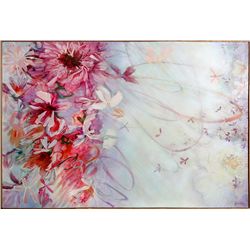 Florence Hasenflug, Pink Floral, Oil Painting