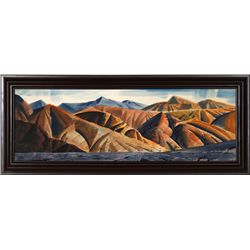 Ralph Hulett, Funeral Range, Watercolor Painting