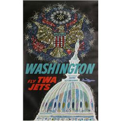 David Klein, TWA - Washington DC, Poster
